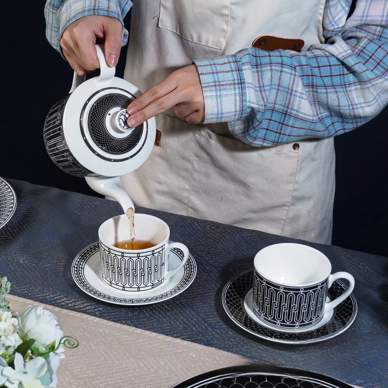 Coffee Tea Gift Set - Simple European-Style Tea Set Ceramic Coffee
