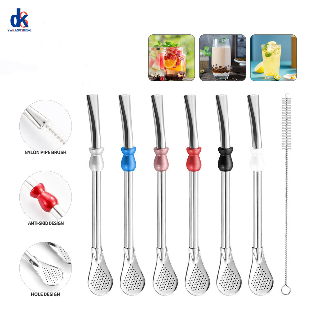 Dispenser Coffee And Tea - Hot Sale Reusable Straw Spoon Stainless