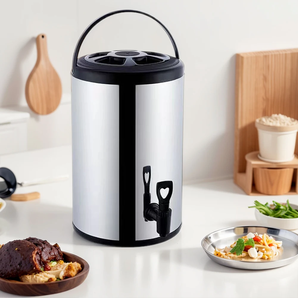 Dispenser Coffee And Tea - Double Layer Insulation Bucket Stainless Steel