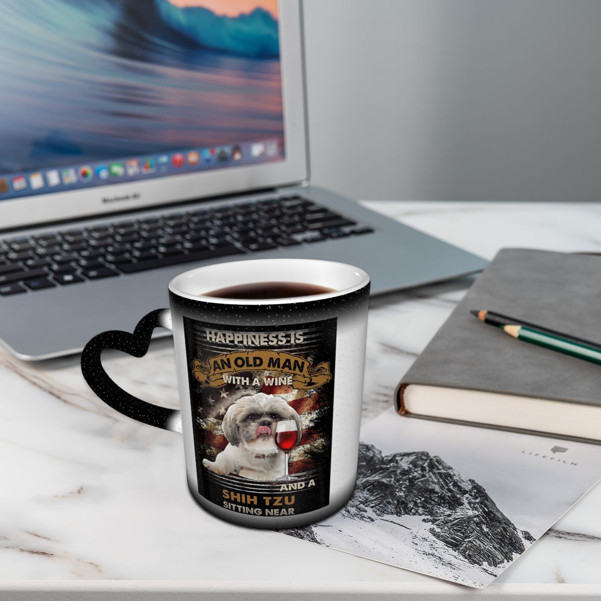 Coffee Tea Near - Happiness Is An Old Man With