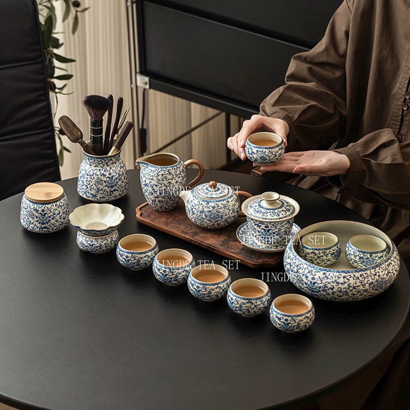 Gongfu Tea Set - Ru Kiln Gongfu Tea Set, Interlocking