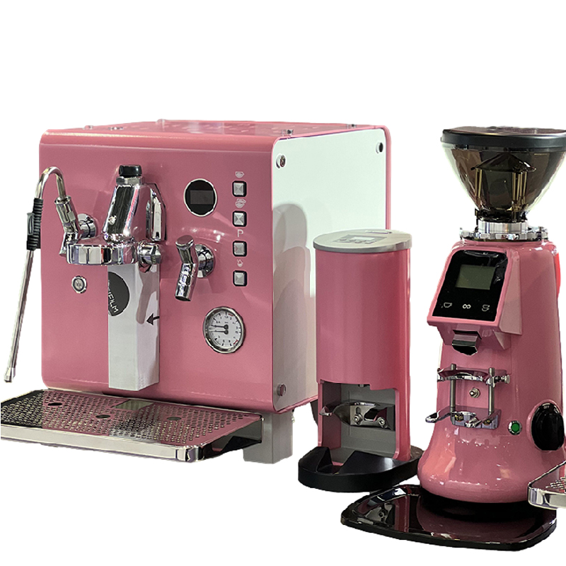 Coffee&Tea House Opinie - Coffee Machine Professional Pink Semi-Auto Espresso
