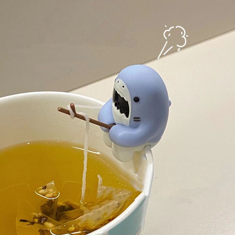 Dispenser Coffee And Tea - Reusable Silicone Tea Infuser Creative Shark