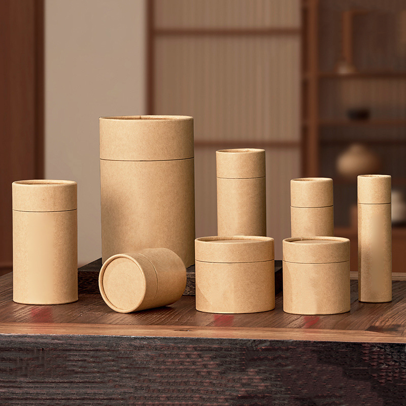 1PCS New Kraft Paperboard Tube - Coffee Tea Gift recension och pris