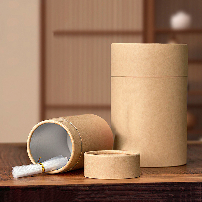 1PCS New Kraft Paperboard Tube - Coffee Tea Gift recension och pris