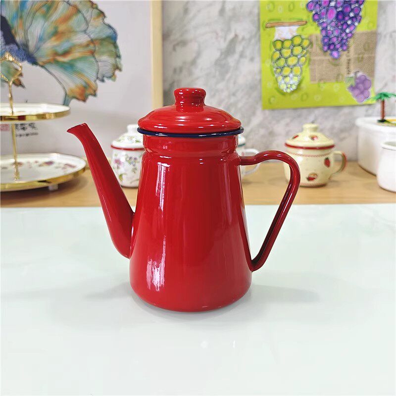 Enamel 1.1L Coffee Pot Oil Pot - Tea Coffee Utensils recension och pris