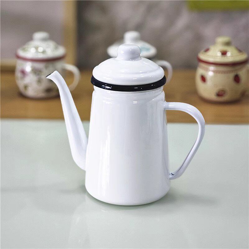 Enamel 1.1L Coffee Pot Oil Pot - Tea Coffee Utensils recension och pris