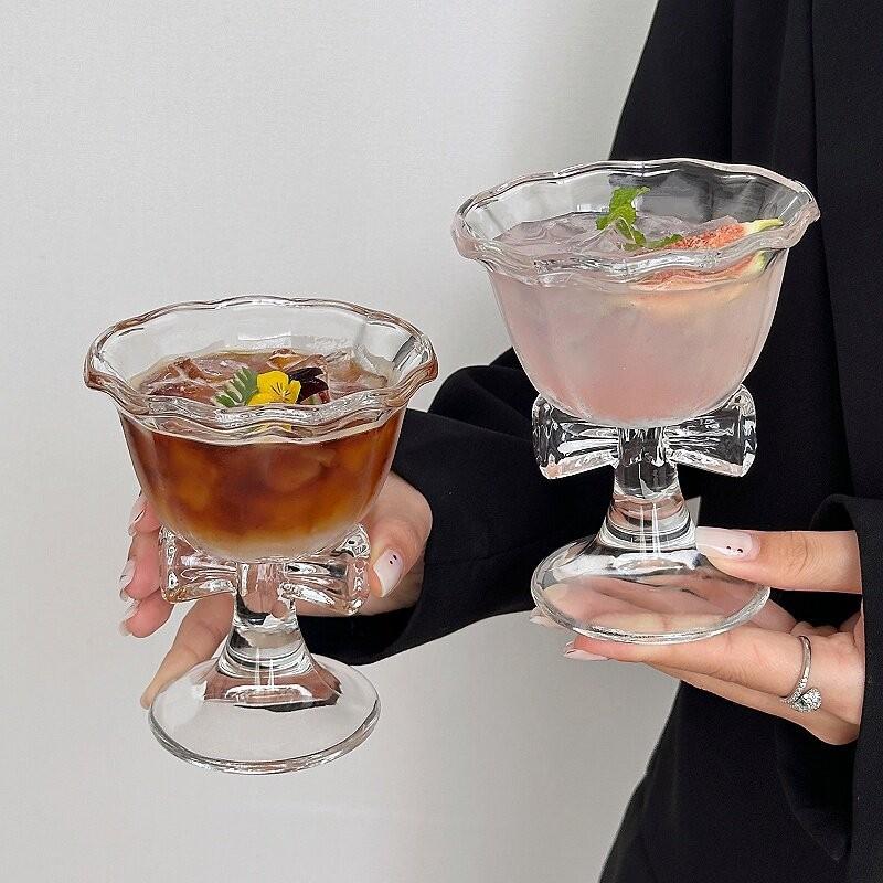 New Bow Glass Cute Water Cup C - Coffee Tea Gift recension och pris