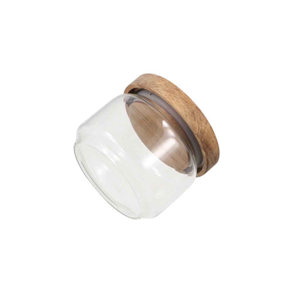 Multi-Use Wooden Lid Glass Foo - Coffee Tea And Sugar Canister Set recension och pris