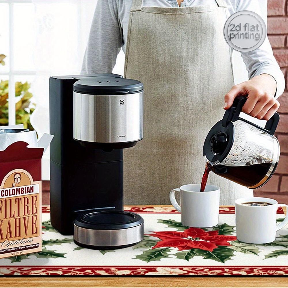 1pc Christmas Poinsettia Holly - Tea Coffee Utensils recension och pris