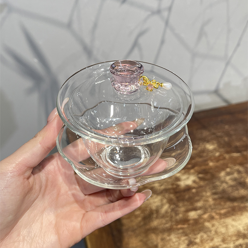 Pink High Borosilicate Glass G - Gongfu Tea Set recension och pris