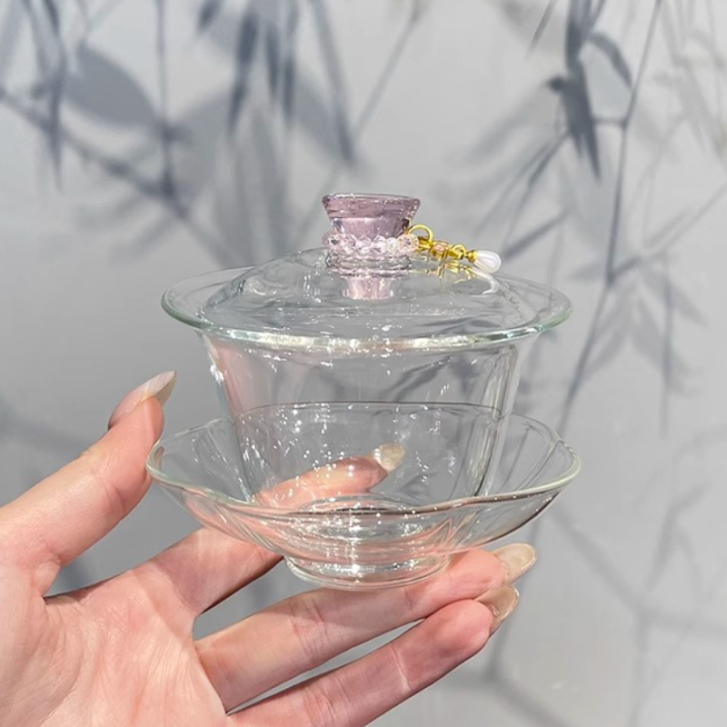 Pink High Borosilicate Glass G - Gongfu Tea Set recension och pris
