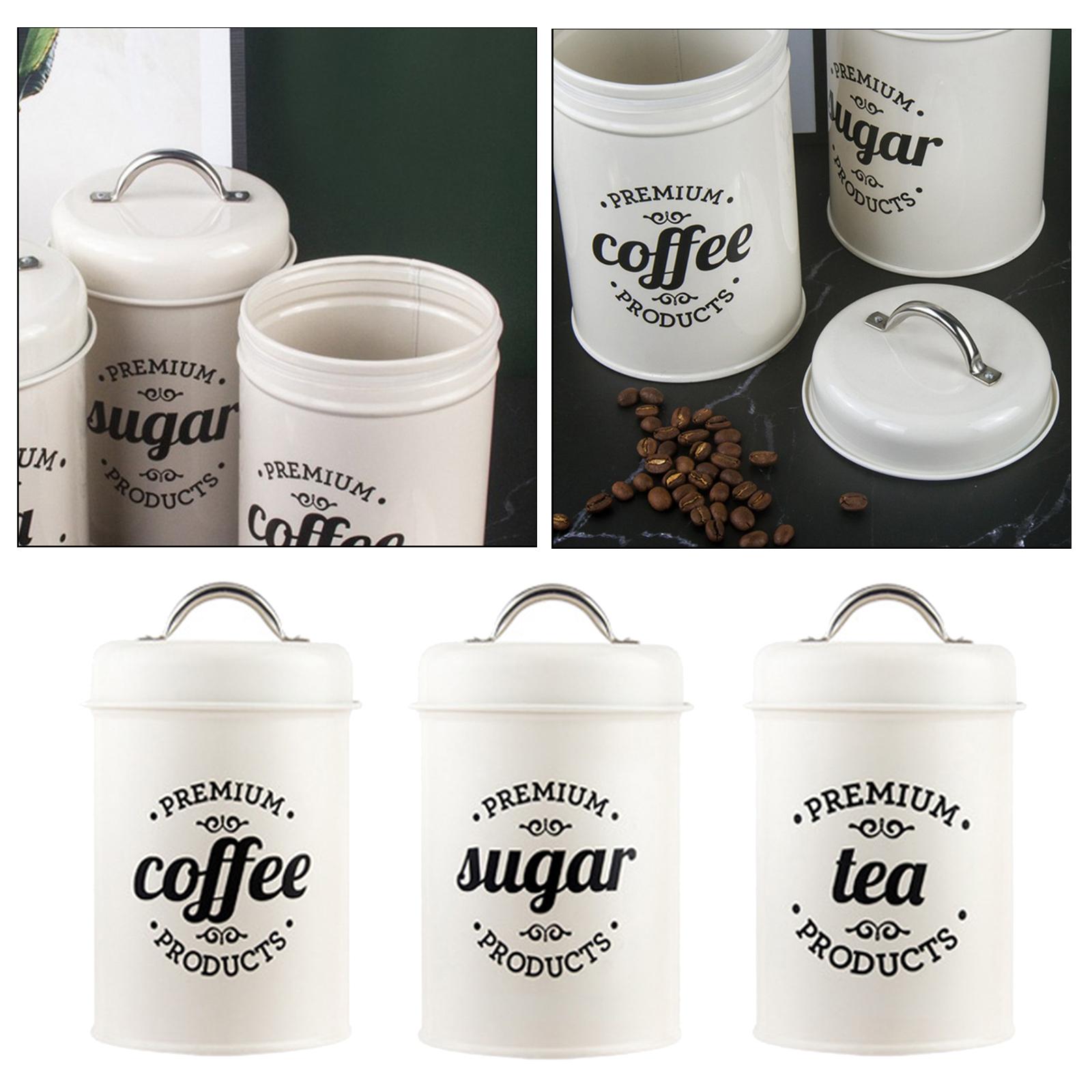 Metal Canisters for Kitchen St - Coffee Tea And Sugar Canister Set recension och pris