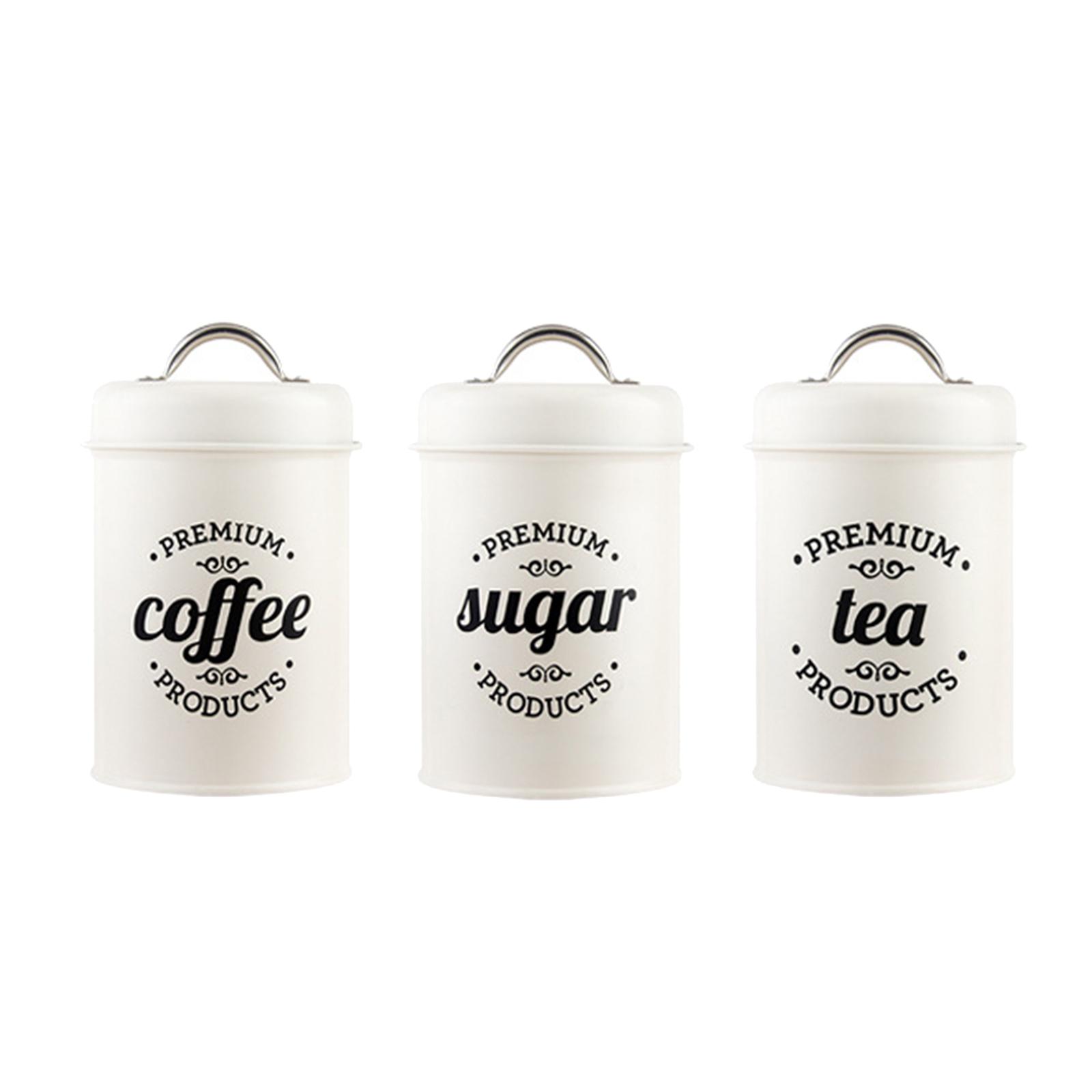 Metal Canisters for Kitchen St - Coffee Tea And Sugar Canister Set recension och pris
