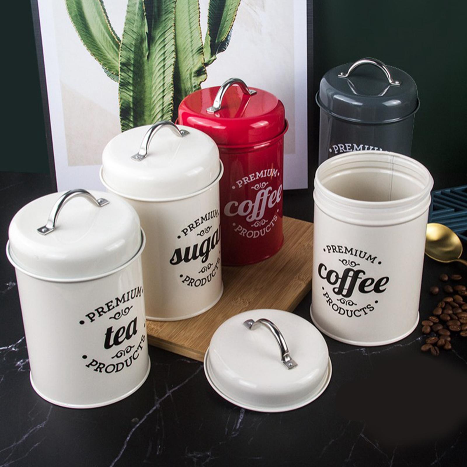 Metal Canisters for Kitchen St - Coffee Tea And Sugar Canister Set recension och pris