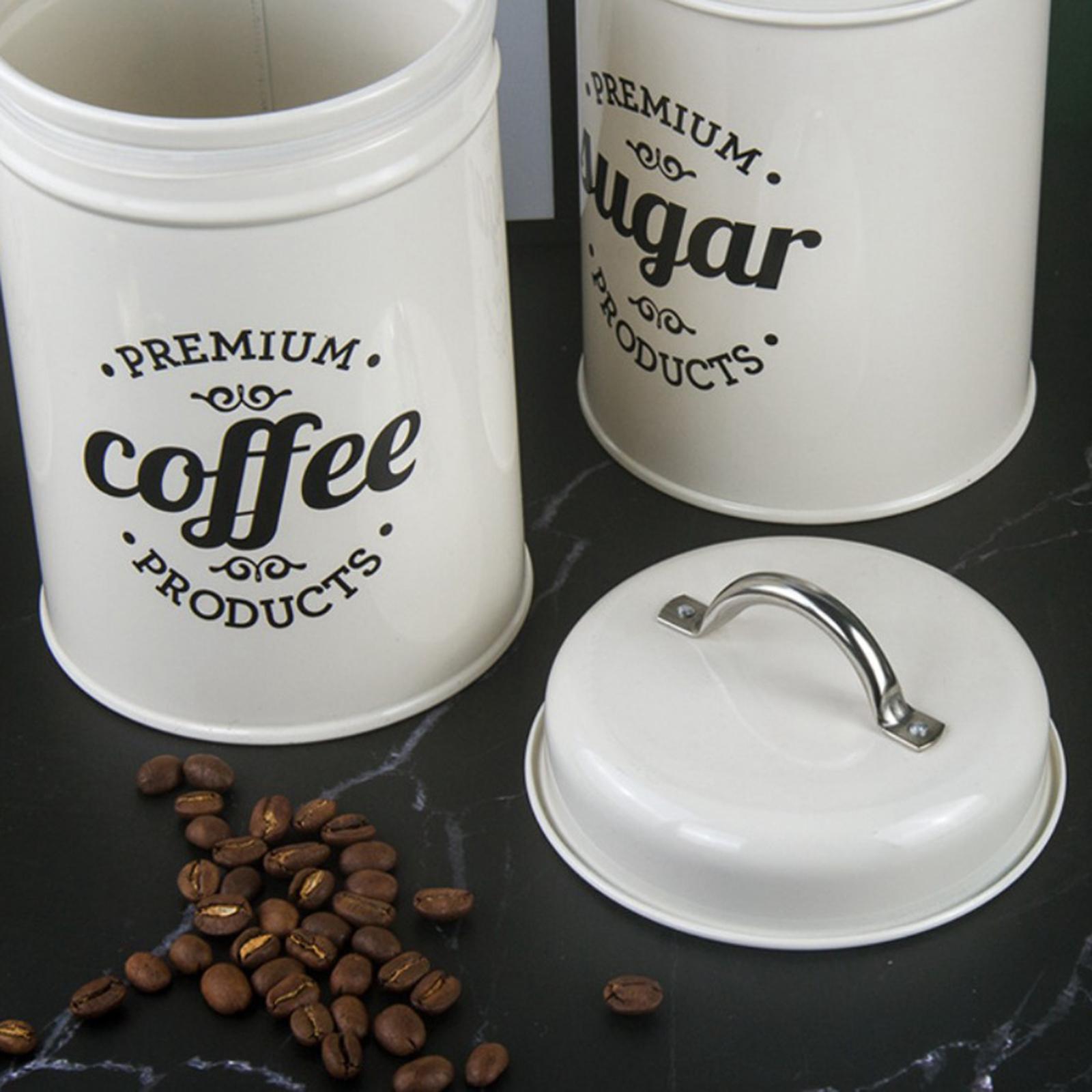 Metal Canisters for Kitchen St - Coffee Tea And Sugar Canister Set recension och pris