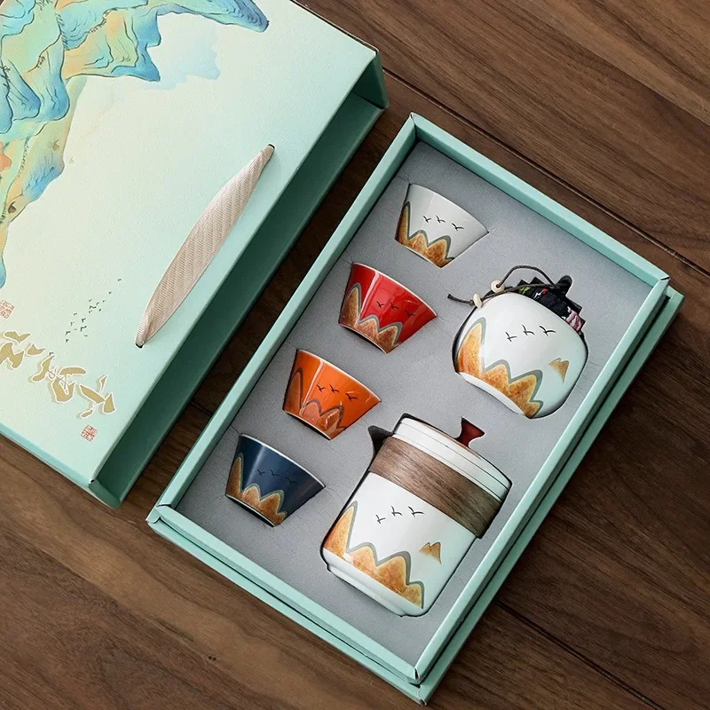 Gift Box,Chinese Style Ceramic - Coffee Tea Gift Set recension och pris