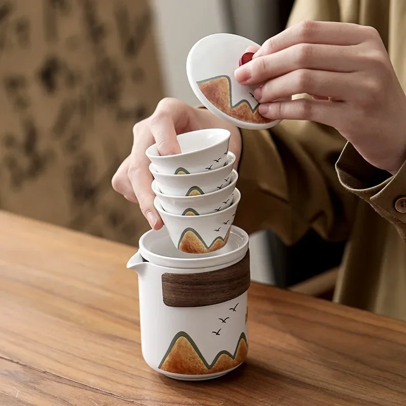 Gift Box,Chinese Style Ceramic - Coffee Tea Gift Set recension och pris