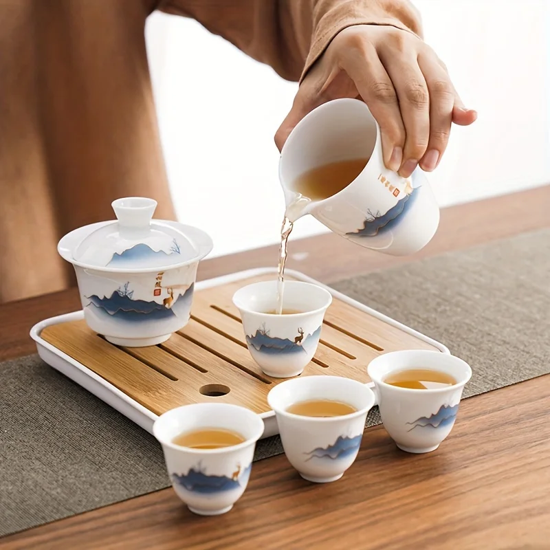 Ceramic Chinese Kung Fu Tea Se - Gongfu Tea Set recension och pris