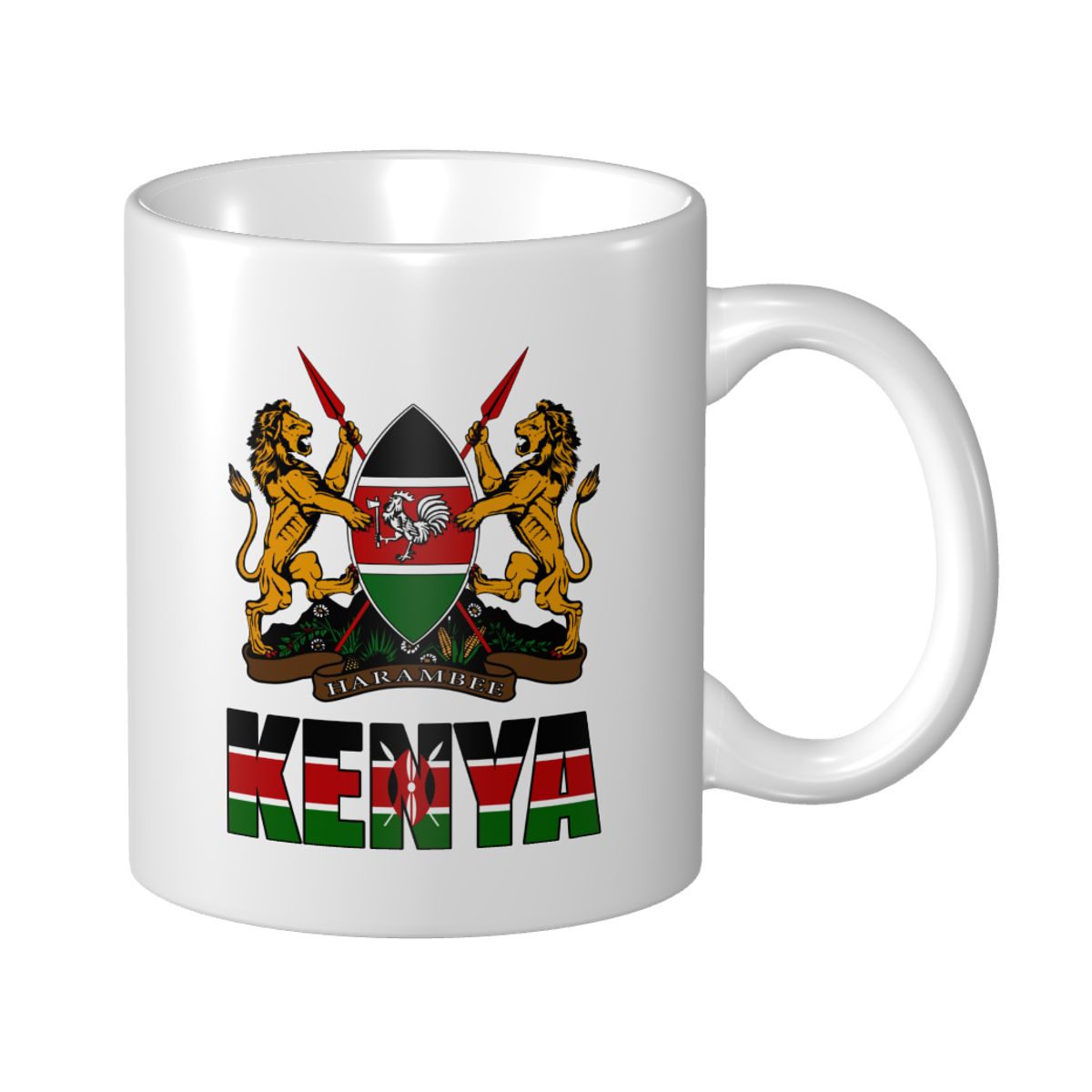 Mark Cup Mug Kenya Letter Flag - Coffee Tea Kenya recension och pris