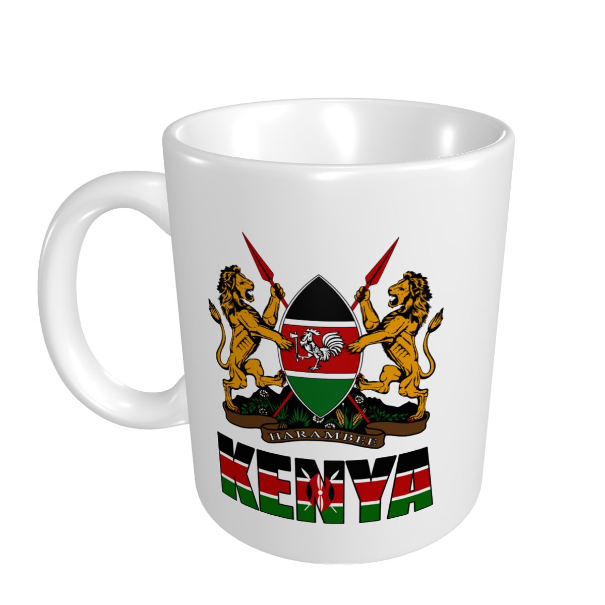 Mark Cup Mug Kenya Letter Flag - Coffee Tea Kenya recension och pris