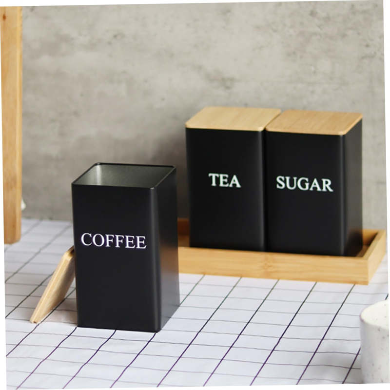 3PCS Set Tea Coffee Sugar Cani - Coffee Tea And Sugar Canister Set recension och pris