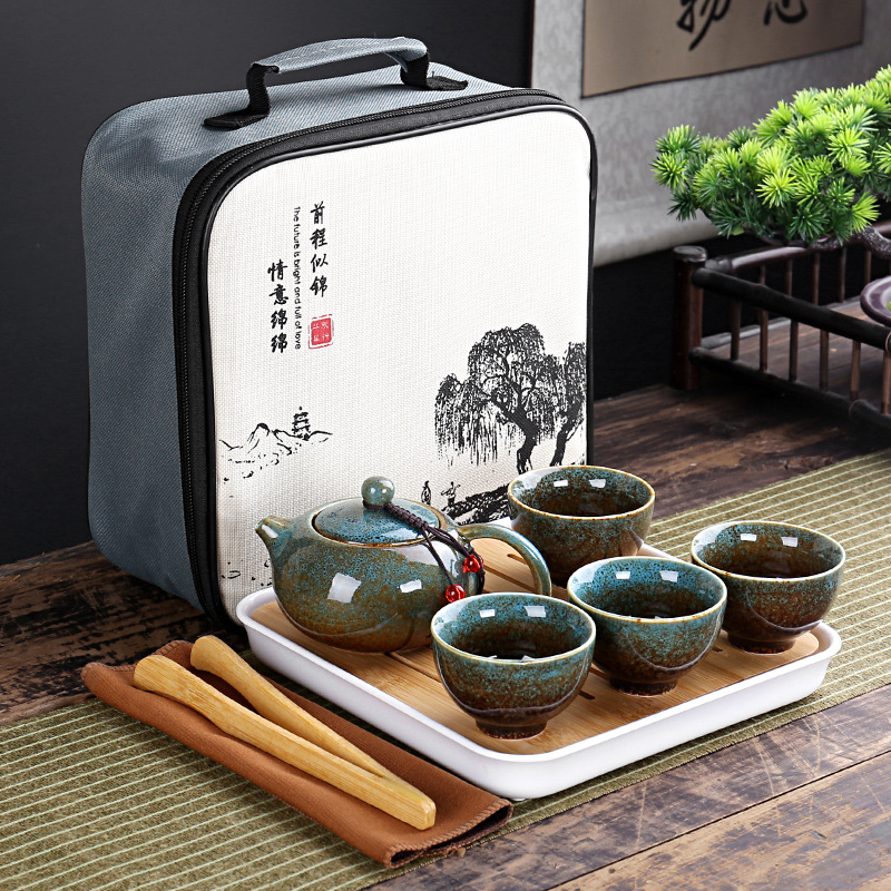 With Travelling Bag 4 Cups Chi - Gongfu Tea Set recension och pris