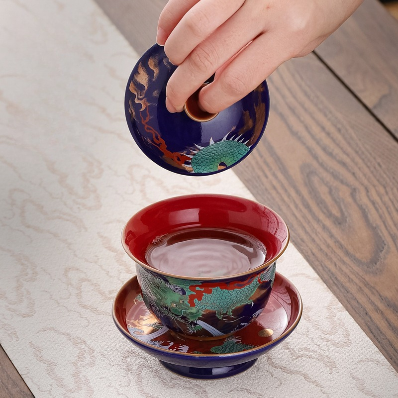 Creative Retro Ceramic Gaiwan  - Gongfu Tea Set recension och pris