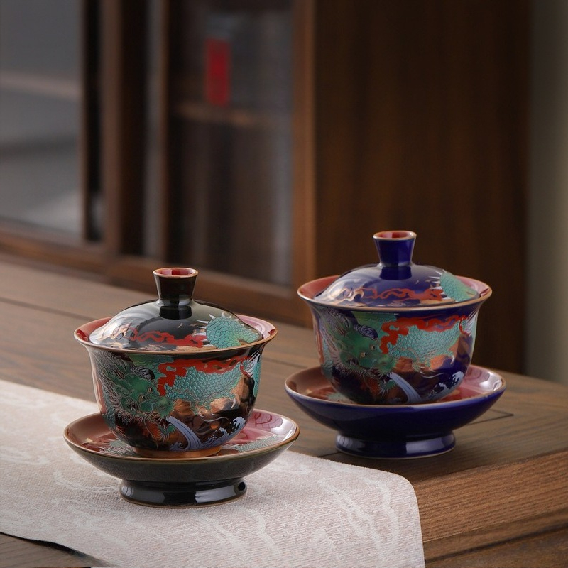 Creative Retro Ceramic Gaiwan  - Gongfu Tea Set recension och pris