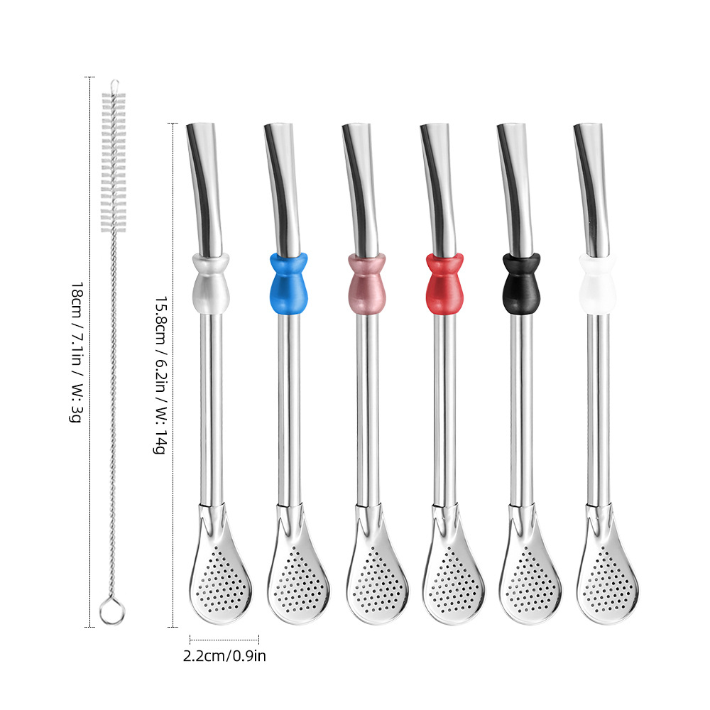 Hot Sale Reusable Straw Spoon  - Dispenser Coffee And Tea recension och pris