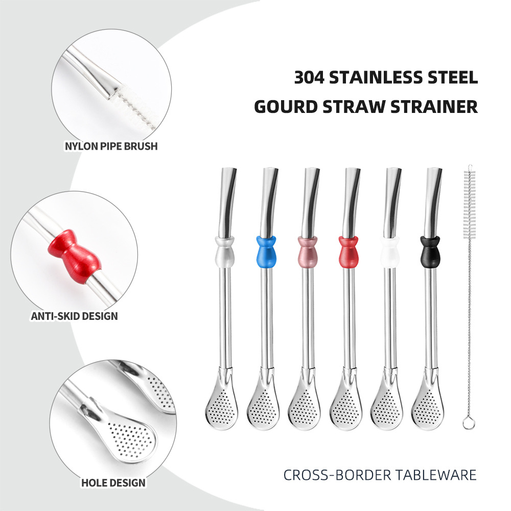 Hot Sale Reusable Straw Spoon  - Dispenser Coffee And Tea recension och pris