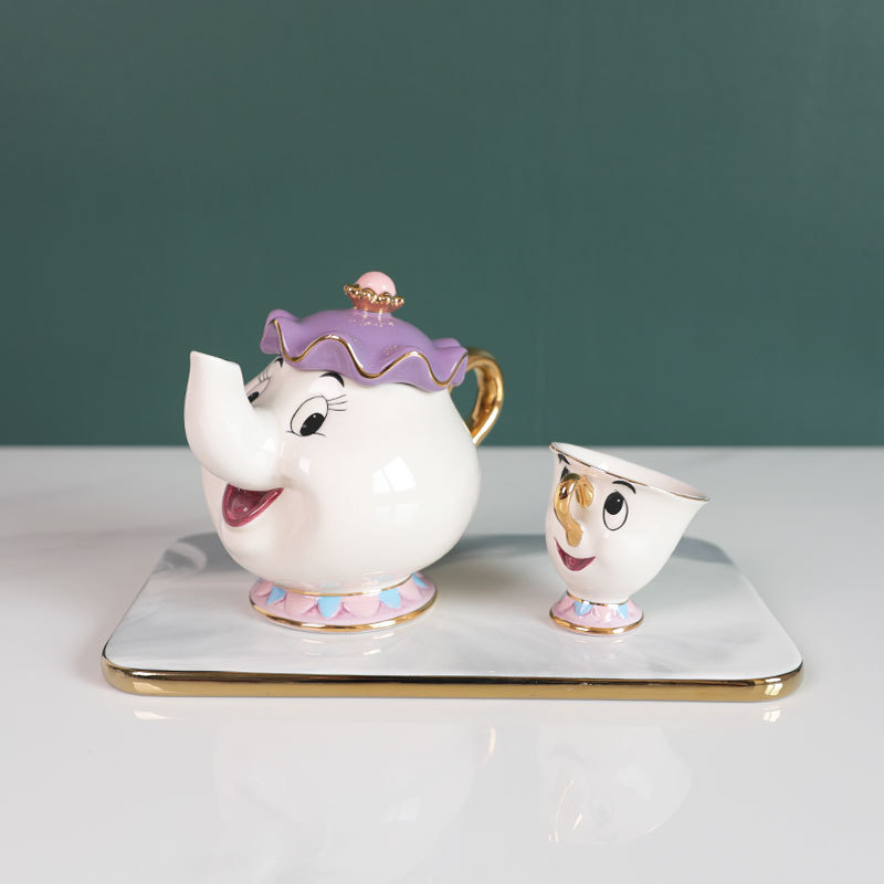 Hot Teapot Cartoon Beauty And  - Coffee Tea Gift Set recension och pris