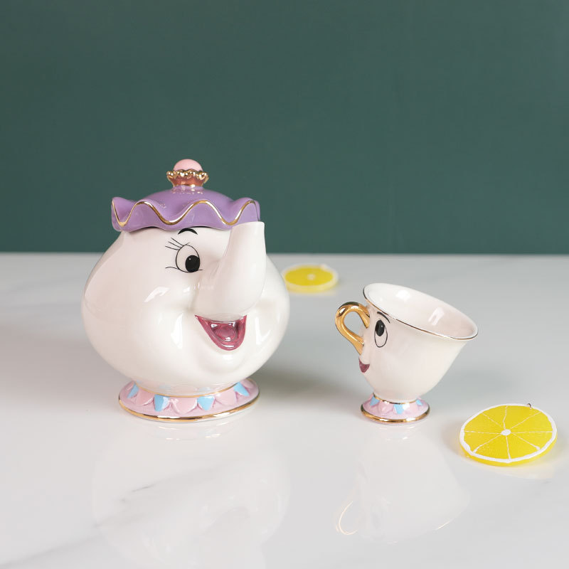 Hot Teapot Cartoon Beauty And  - Coffee Tea Gift Set recension och pris