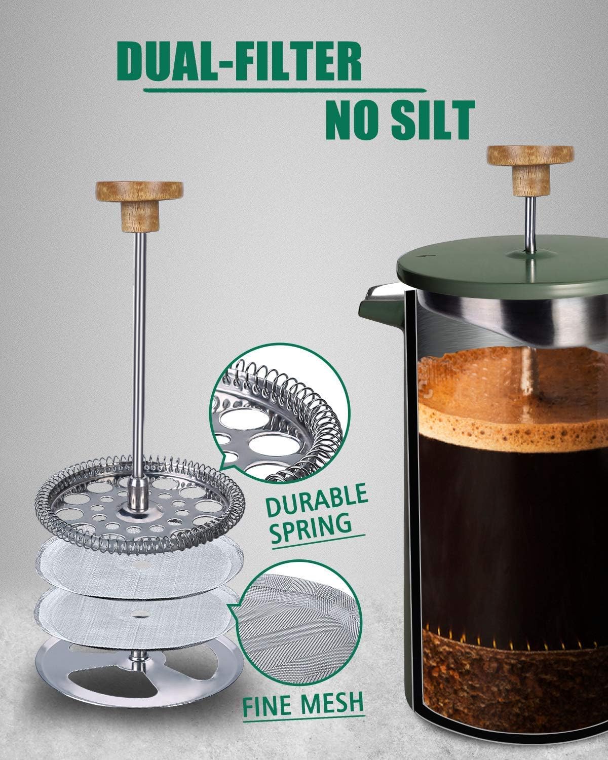 POLIVIAR 34 oz French Press Co - Good Coffee Tea recension och pris