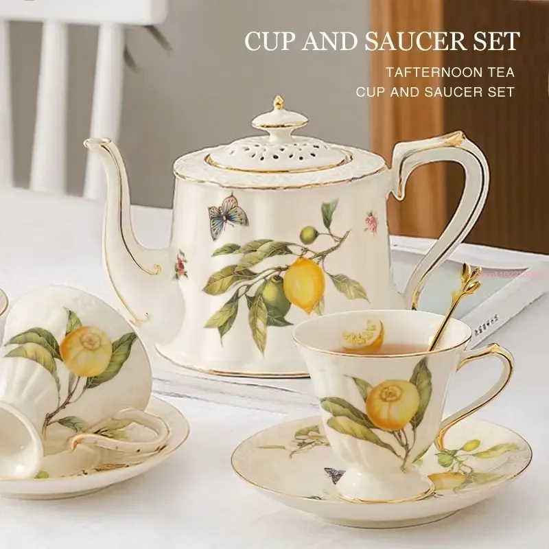 Lemon Cup Teapot Espresso Cups - Espresso Cup Saucer recension och pris
