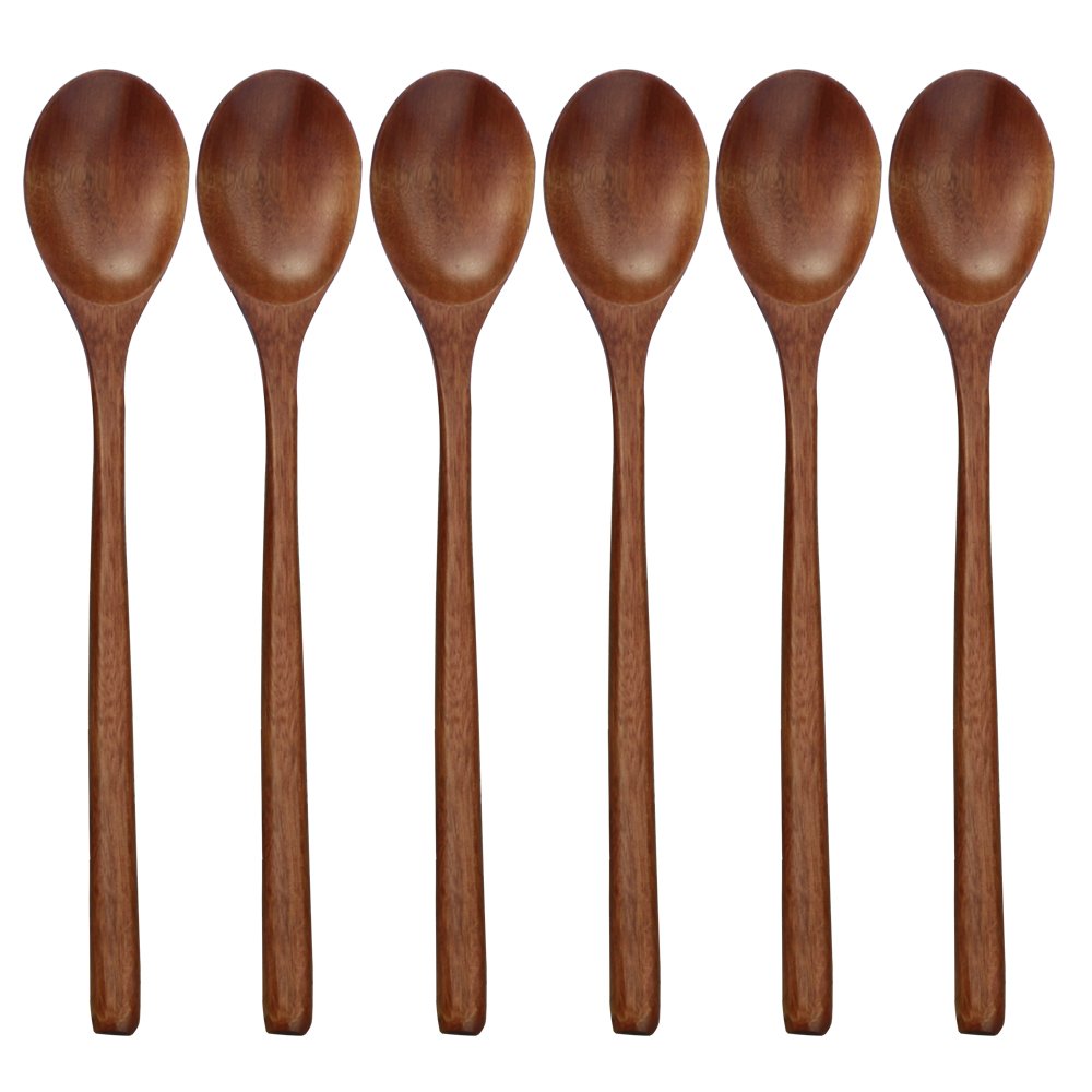 6pcs Wooden Spoon Tableware Ki - Tea Coffee Utensils recension och pris