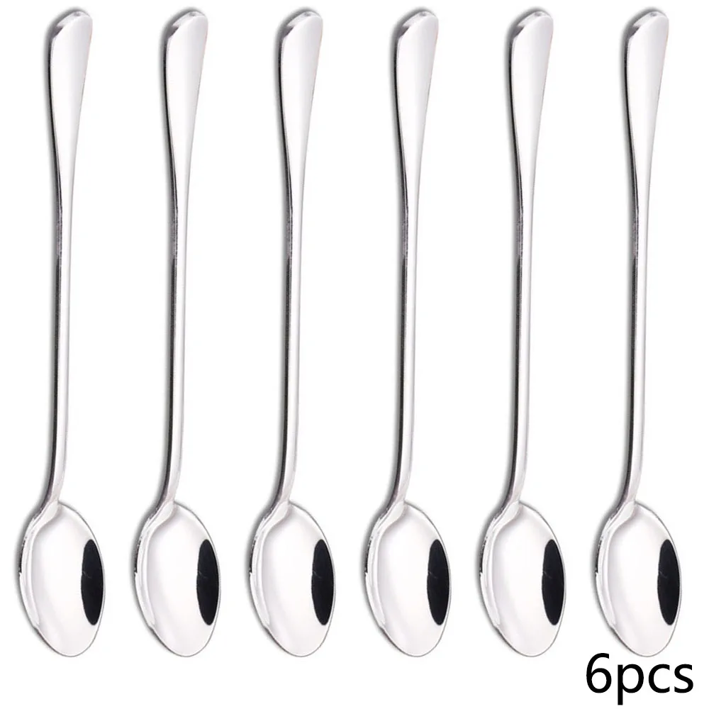 6PCS 20cm Long-handled spoon,  - Coffee&Tea House Opinie recension och pris
