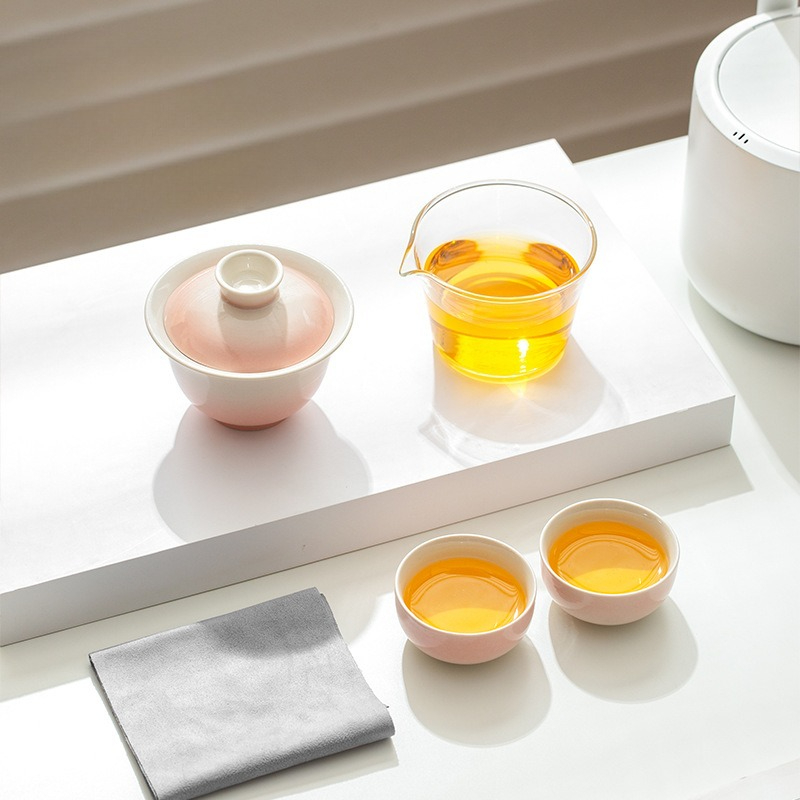 Plant Ash Glaze Gradient Trave - Gongfu Tea Set recension och pris
