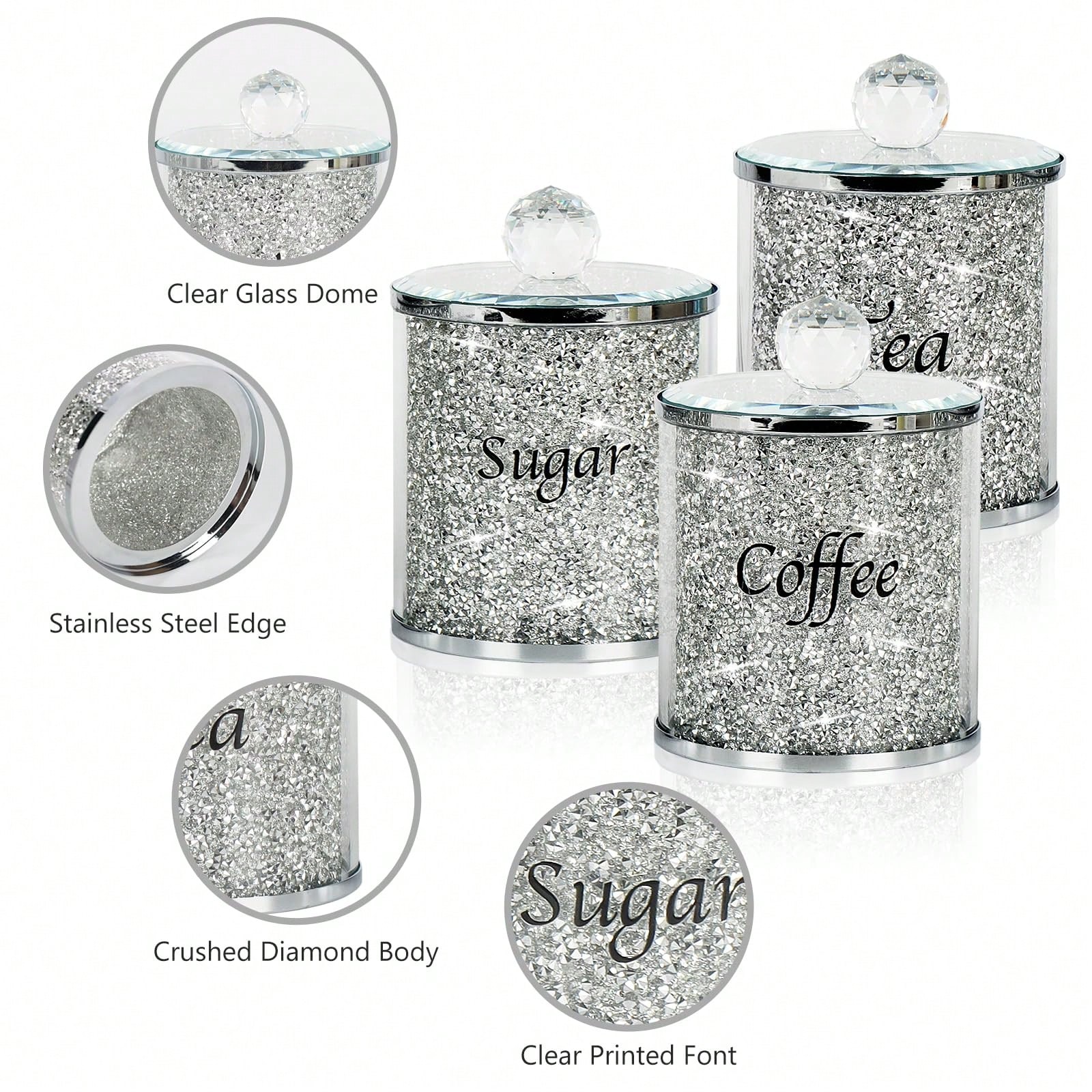 Coffee Sugar Tea Canister Set  - Coffee Tea Gift Set recension och pris