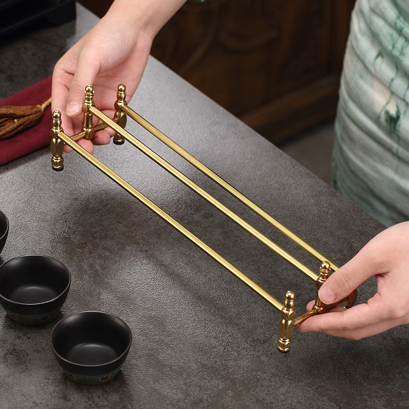 Minimalist Brass Teacup Holder - Gongfu Tea Set recension och pris