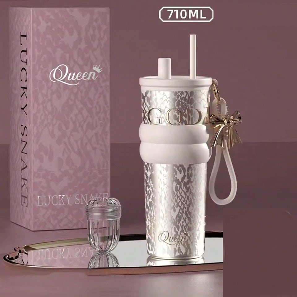710mlTravel Thermos with Straw - Cold Brew Bottle recension och pris