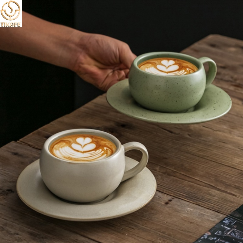 280ML Vintage Ceramic Coffee M - Espresso Cup Saucer recension och pris