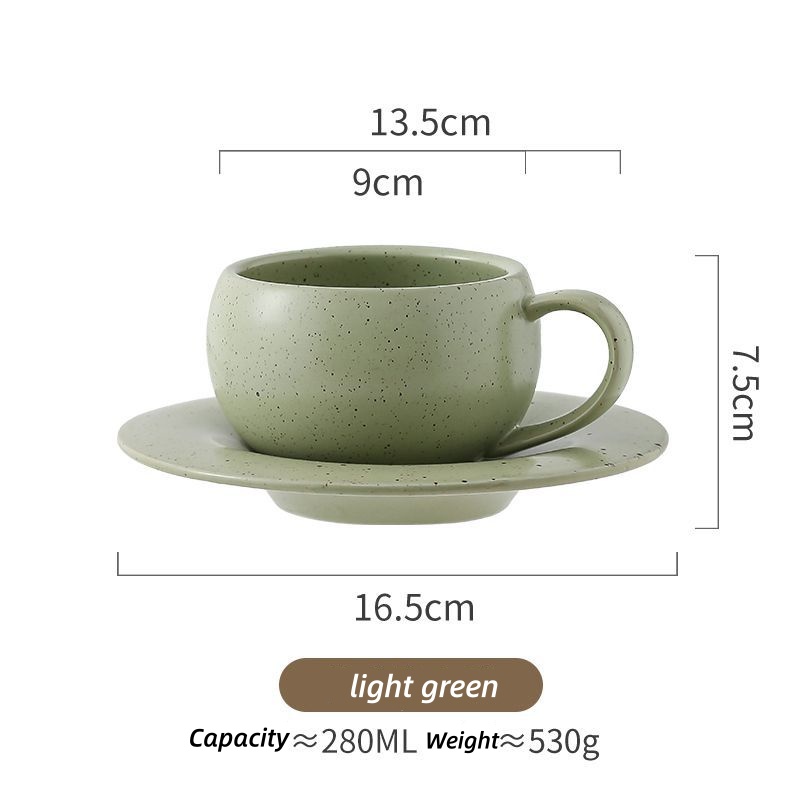 280ML Vintage Ceramic Coffee M - Espresso Cup Saucer recension och pris