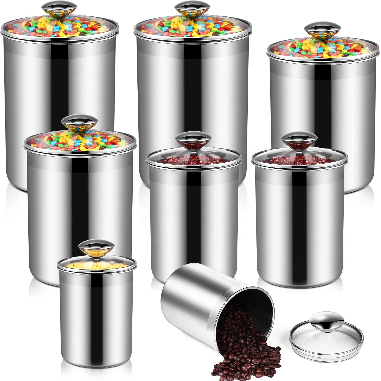 Food Storage Containers Tea Co - Coffee Tea And Sugar Canister Set recension och pris