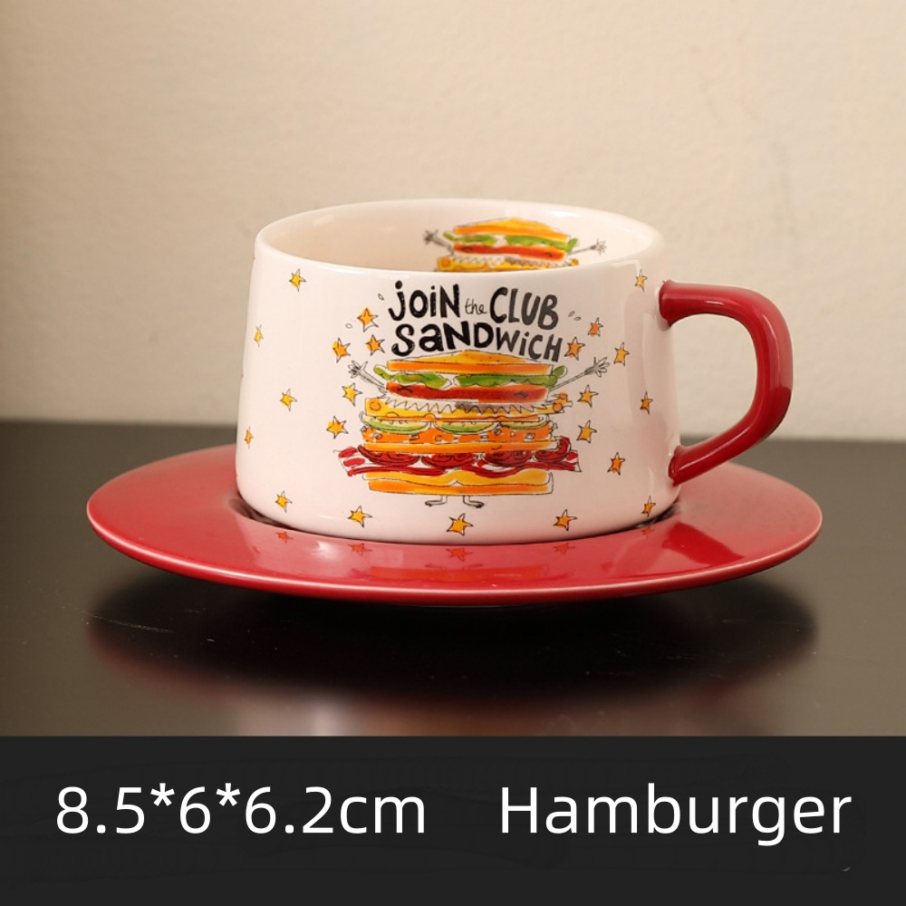 Vintage Flowers Pattern Coffee - Espresso Cup Saucer recension och pris