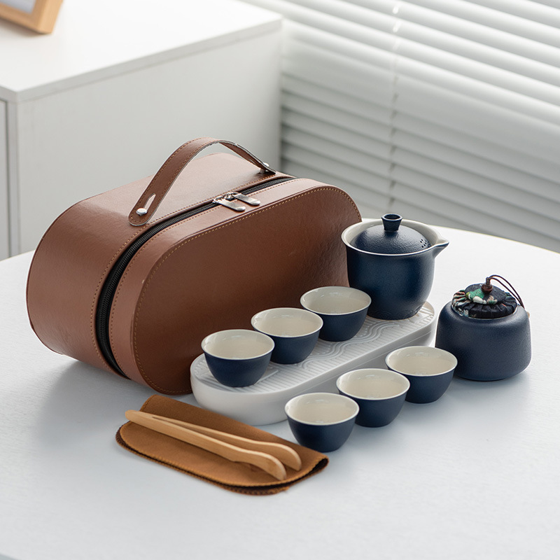 Ceramic Portable Travel Tea Se - Gongfu Tea Set recension och pris