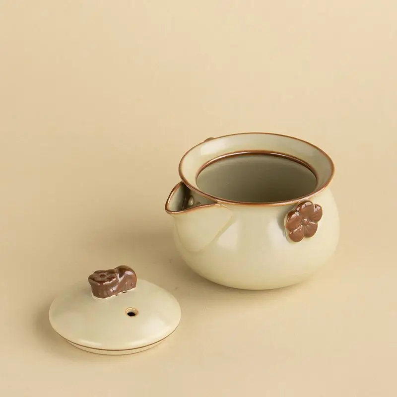 Ru Kiln Tea Set Two-Color Hand - Gongfu Tea Set recension och pris