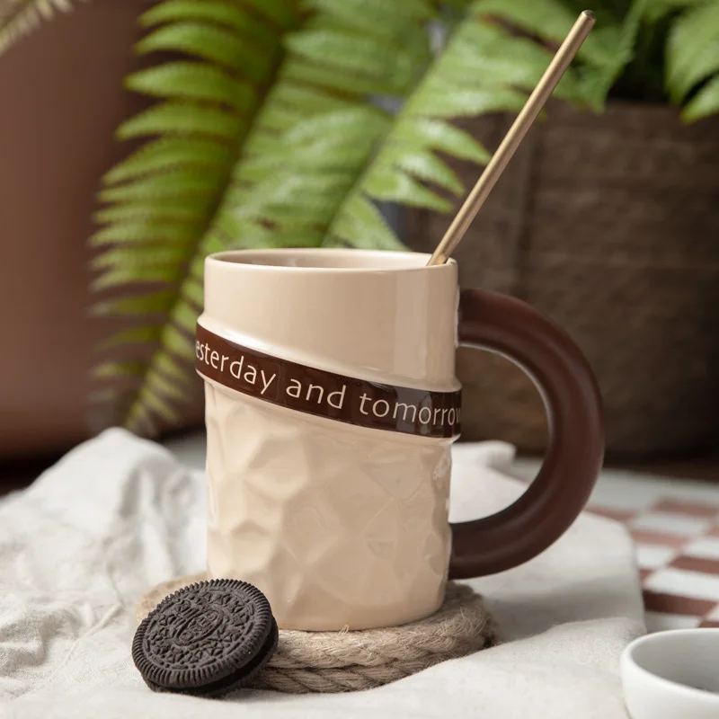 Cute Emoji Scarf Pattern Ceram - Coffee Tea Emoji recension och pris